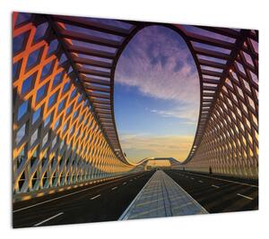 Obraz nowoczesnej architektury mostowej (70x50 cm)