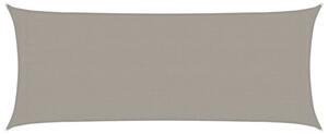Żagiel przeciwsłoneczny, 160 g/m², jasnoszary, 2x5 m, hdpe