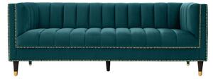 Sofa RILEY, trzyosobowa, zielona