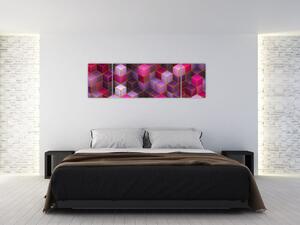 Obraz fioletowych kostek (170x50 cm)