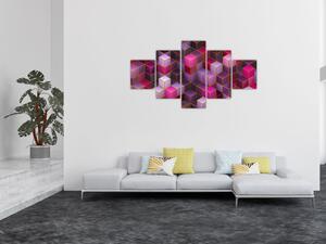 Obraz fioletowych kostek (125x70 cm)