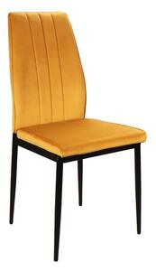 Krzesło tapicerowane ATOM VELVET curry