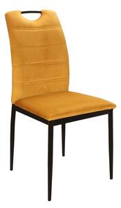 Krzesło tapicerowane RIP VELVET curry