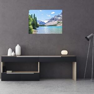 Obraz alpejskiego jeziora (70x50 cm)