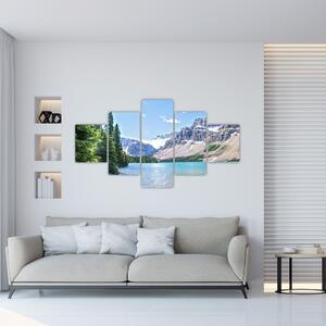 Obraz alpejskiego jeziora (125x70 cm)