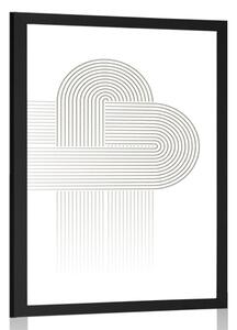 Plakat połączenie tęczy Mid-Century