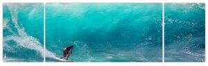 Obraz surfera na falach (170x50 cm)