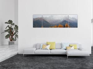 Obraz - Widok na grzbiety górskie (170x50 cm)