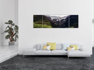 Obraz - Dolina pod górami (170x50 cm)