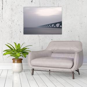 Obraz mostu we mgle (70x50 cm)