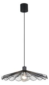 Czarna metalowa lampa wisząca z metalowym kloszem ø 50 cm Margarita – Reality