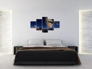 Obraz - Przybycie kosmitów (125x70 cm)