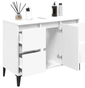 Szafka pod umywalkę, biała, 80x33x60 cm