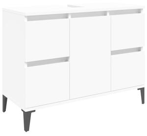 Szafka pod umywalkę, biała, 80x33x60 cm