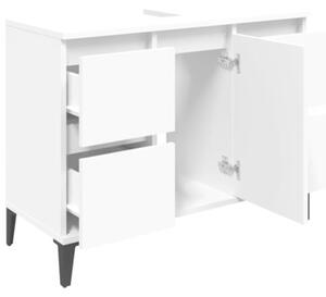 Szafka pod umywalkę, biała, 80x33x60 cm