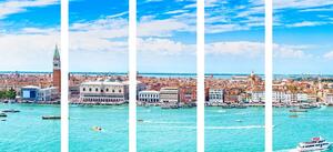5-częściowy obraz widok na Wenecję