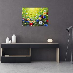 Obraz dzikich kwiatów (70x50 cm)