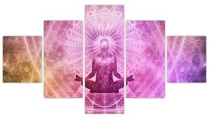Obraz - aura medytacji (125x70 cm)