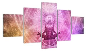 Obraz - aura medytacji (125x70 cm)