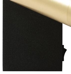 Kinkiet / Lampa scienna czarny ze złotem regulowany z włącznikiem - Jeana Luxe Oswietlenie wewnetrzne