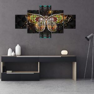 Obraz - Magiczny motyl (125x70 cm)