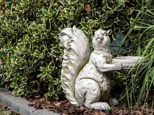 Figurka ogrodowa dekoracja szara z tworzywa sztucznego wiewiórka 36 cm Lisse Beliani