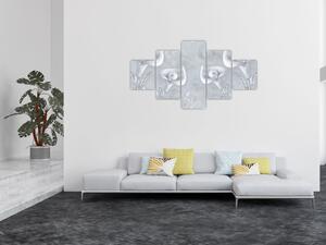 Obraz - Perłowe kwiaty (125x70 cm)