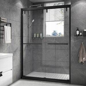 Ścianka łazienkowa prysznicowa LOFT 120cm czarne