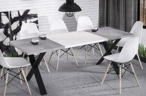 Stół rozkładany X 130(210)x80 beton rozkładany