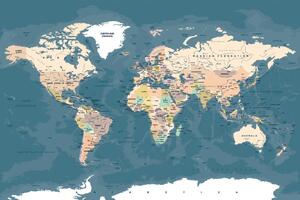 Tapeta vintage mapa świata