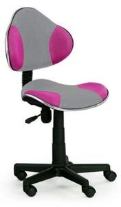 Fotel dla dziecka FLASH 2 różowy/szary