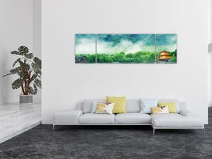 Obraz - Wymarzony krajobraz (170x50 cm)