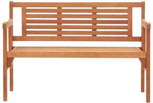 Składana ławka ogrodowa, 120 cm, lite drewno eukaliptusowe