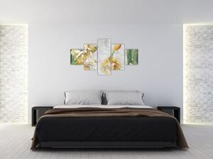 Obraz - Kwitnące kaktusy, vintage (125x70 cm)