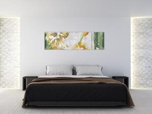 Obraz - Kwitnące kaktusy, vintage (170x50 cm)