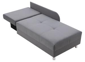 Sofa rozkładana szaro-różowa LETTO lewa