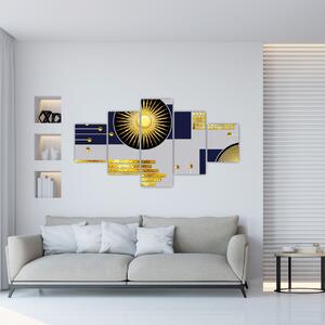 Obraz - Złote koła (125x70 cm)