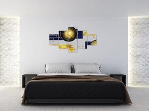 Obraz - Złote koła (125x70 cm)