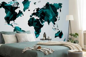 Samoprzylepna tapeta mapa świata w grafice wektorowej