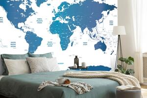 Tapeta mapa świata z poszczególnymi państwami