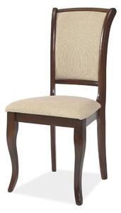 Krzesło MN-SC ciemny orzech/beżowe T01