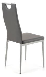 Krzesło tapicerowane K202 szare ekoskóra