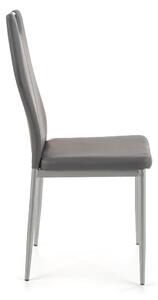 Krzesło tapicerowane K202 szare ekoskóra