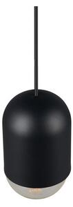 Czarna metalowa lampa wisząca ø 11 cm Nara – Reality