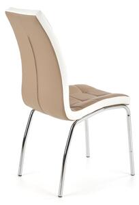 Krzesło K186 cappuccino/białe