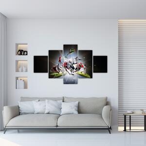 Obraz - Sportowcy (125x70 cm)