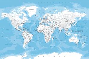 Samoprzylepna tapeta stylowa mapa świata