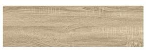 Półki ścienne, 2 szt., dębowo-białe, 90x23,5x3,8 cm, mdf