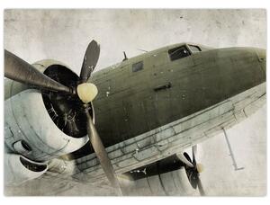 Obraz - Stary samolot śmigłowy (70x50 cm)