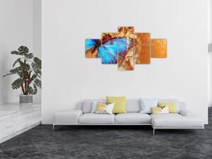 Obraz - Niebieski motyl (125x70 cm)